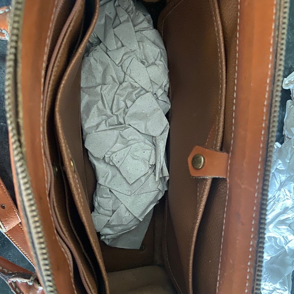 VINTAGE AUTHENTIC DOONEY & BOURKE Leather Top Handle Convertible Bag - Picture 12 of 14